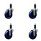 Service Caster 4'' SS Solid Poly Wheel Swivel 1-1/8'' Expanding Stem Caster Set, 4PK SCC-SSEX20S414-SPUS-118-4 - alternate 1